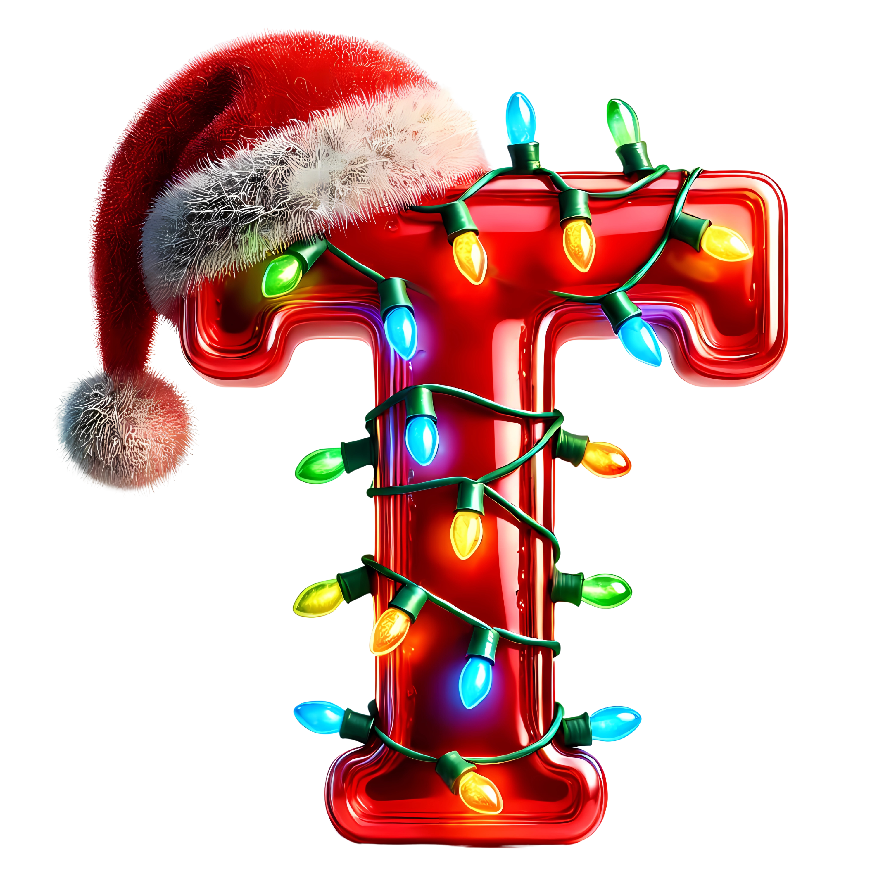 Motive " Christmas BUCHSTABEN Rot " Buchstaben Auswahl für Druck